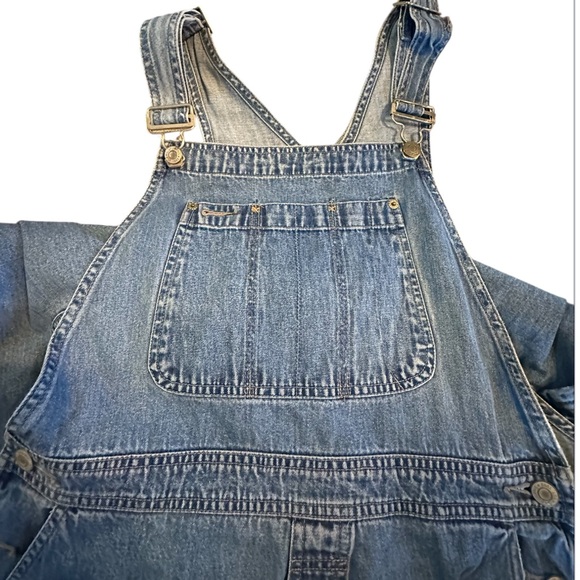 90s Vintage Gap Womens Bib Overalls Denim Baggy Carpenter Painter Size Large - Picture 4 of 10